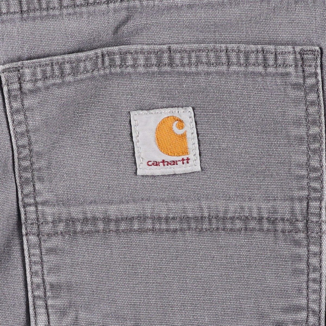 Carhartt Relaxed Fit Duck Work Pants, Men's, W36 equivalent cotton gray type Vintage Second Hand