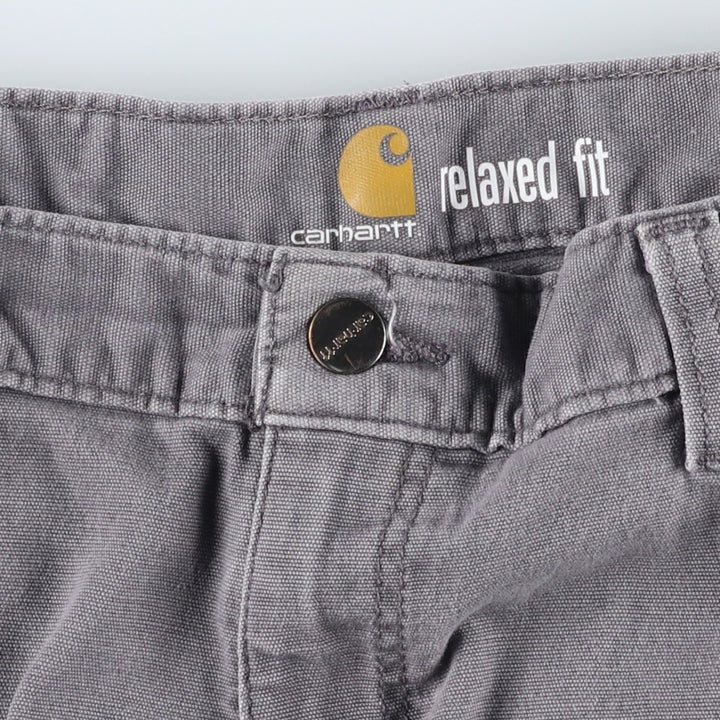Carhartt Relaxed Fit Duck Work Pants, Men's, W36 equivalent cotton gray type Vintage Second Hand