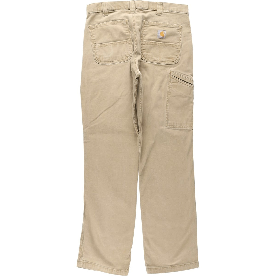 Carhartt Relaxed Fit Duck Work Pants, Men's, W34 equivalent cotton Beige type Vintage Second Hand