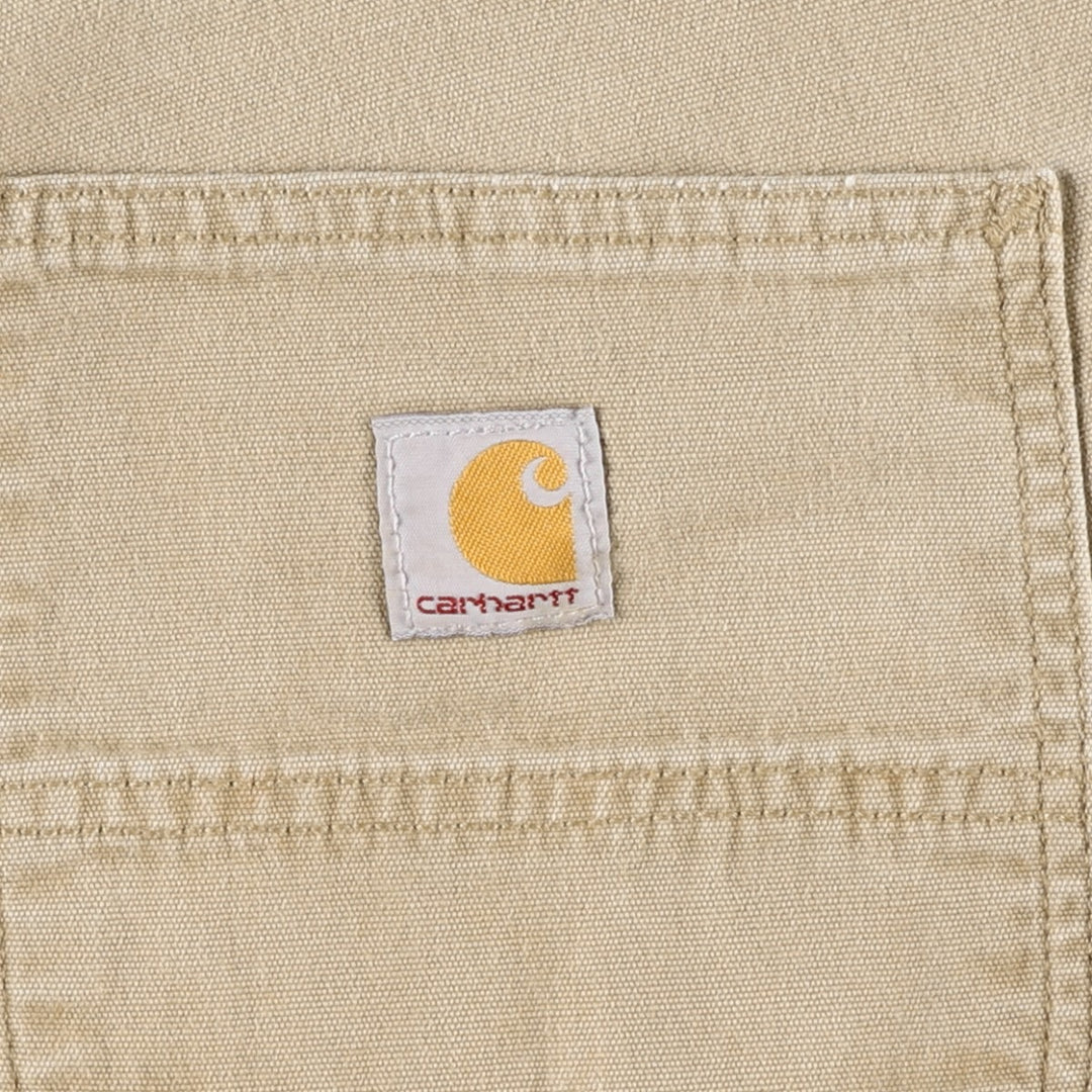 Carhartt Relaxed Fit Duck Work Pants, Men's, W34 equivalent cotton Beige type Vintage Second Hand