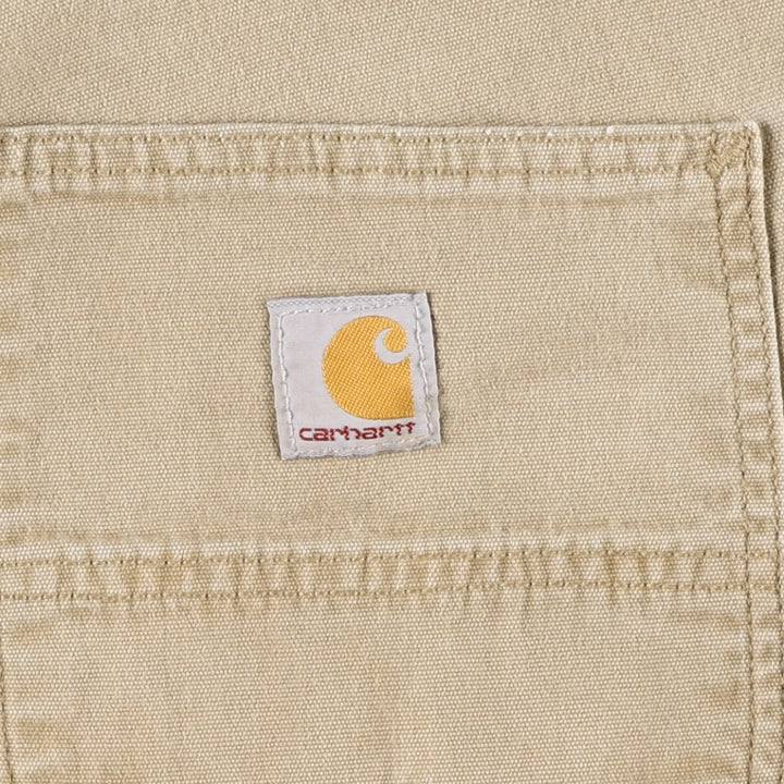 Carhartt Relaxed Fit Duck Work Pants, Men's, W34 equivalent cotton Beige type Vintage Second Hand