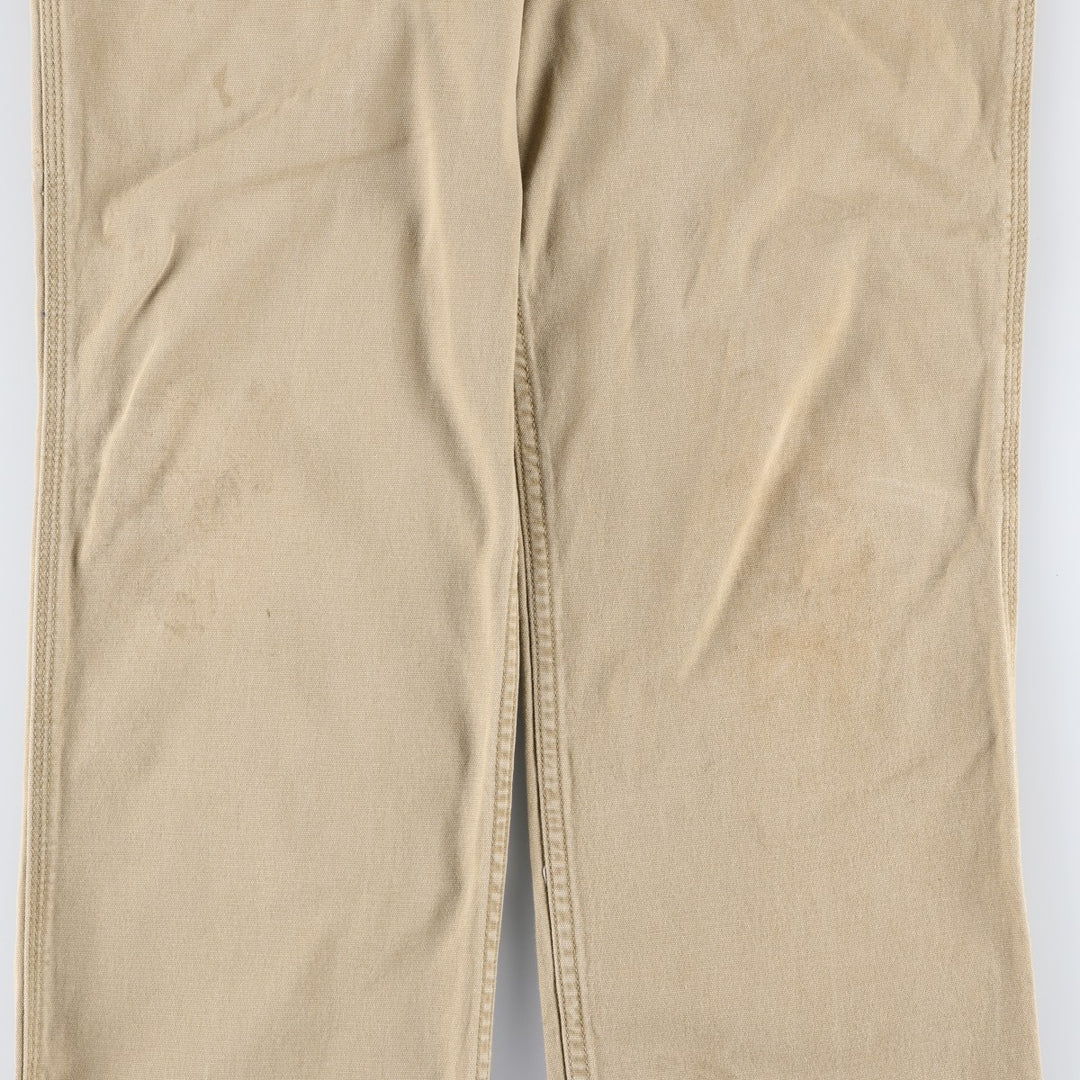 Carhartt Relaxed Fit Duck Work Pants, Men's, W34 equivalent cotton Beige type Vintage Second Hand