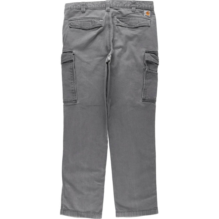 Carhartt Relaxed Fit Duck Work Pants Cargo Pants Men's W36 (approx.) cotton Charcoal Vintage Second Hand