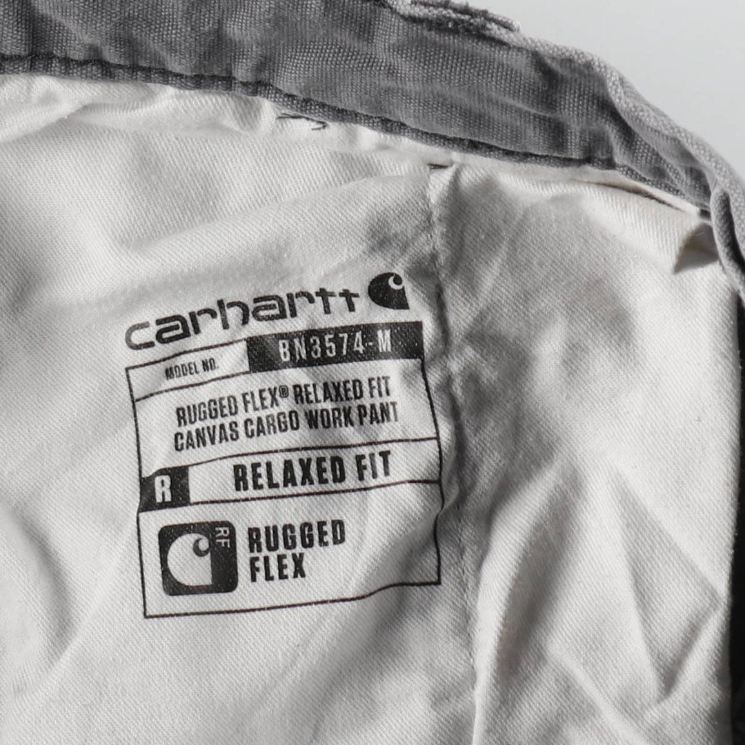 Carhartt Relaxed Fit Duck Work Pants Cargo Pants Men's W36 (approx.) cotton Charcoal Vintage Second Hand