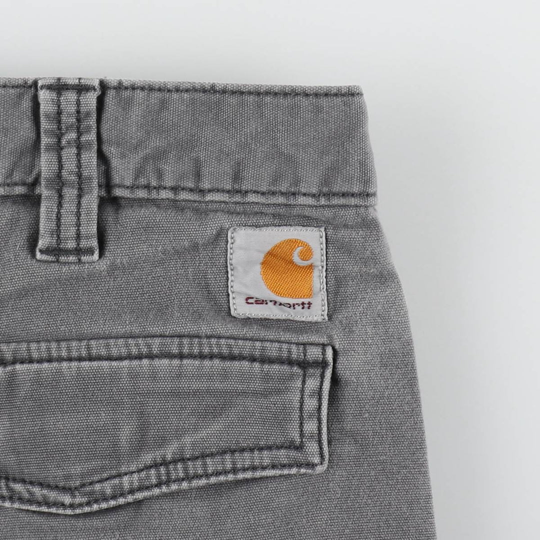 Carhartt Relaxed Fit Duck Work Pants Cargo Pants Men's W36 (approx.) cotton Charcoal Vintage Second Hand