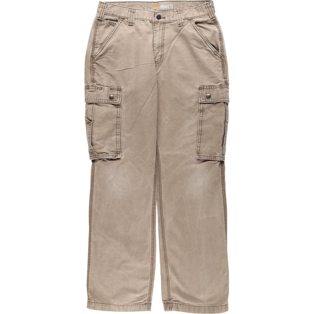 Carhartt Relaxed Fit Duck Work Pants Cargo Pants Men's W32 (approx.) cotton brown type Vintage Second Hand