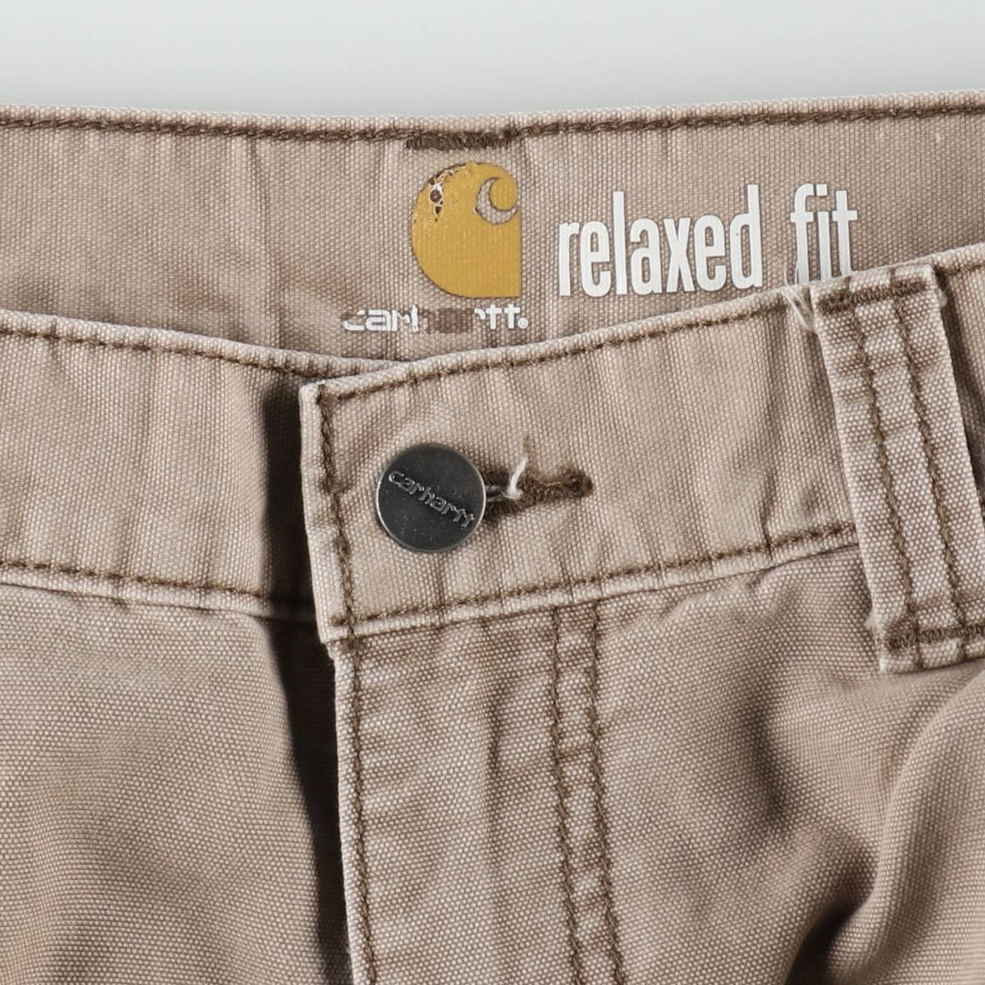 Carhartt Relaxed Fit Duck Work Pants Cargo Pants Men's W32 (approx.) cotton brown type Vintage Second Hand