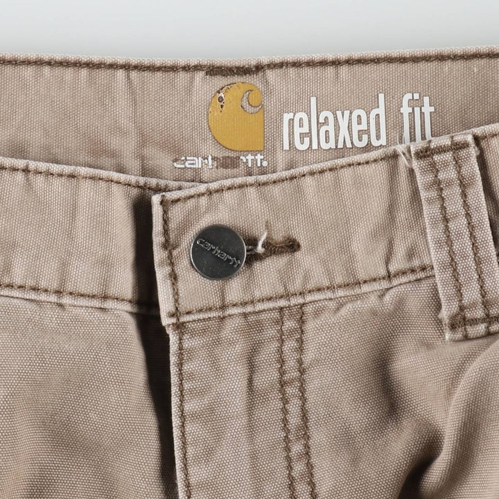 Carhartt Relaxed Fit Duck Work Pants Cargo Pants Men's W32 (approx.) cotton brown type Vintage Second Hand