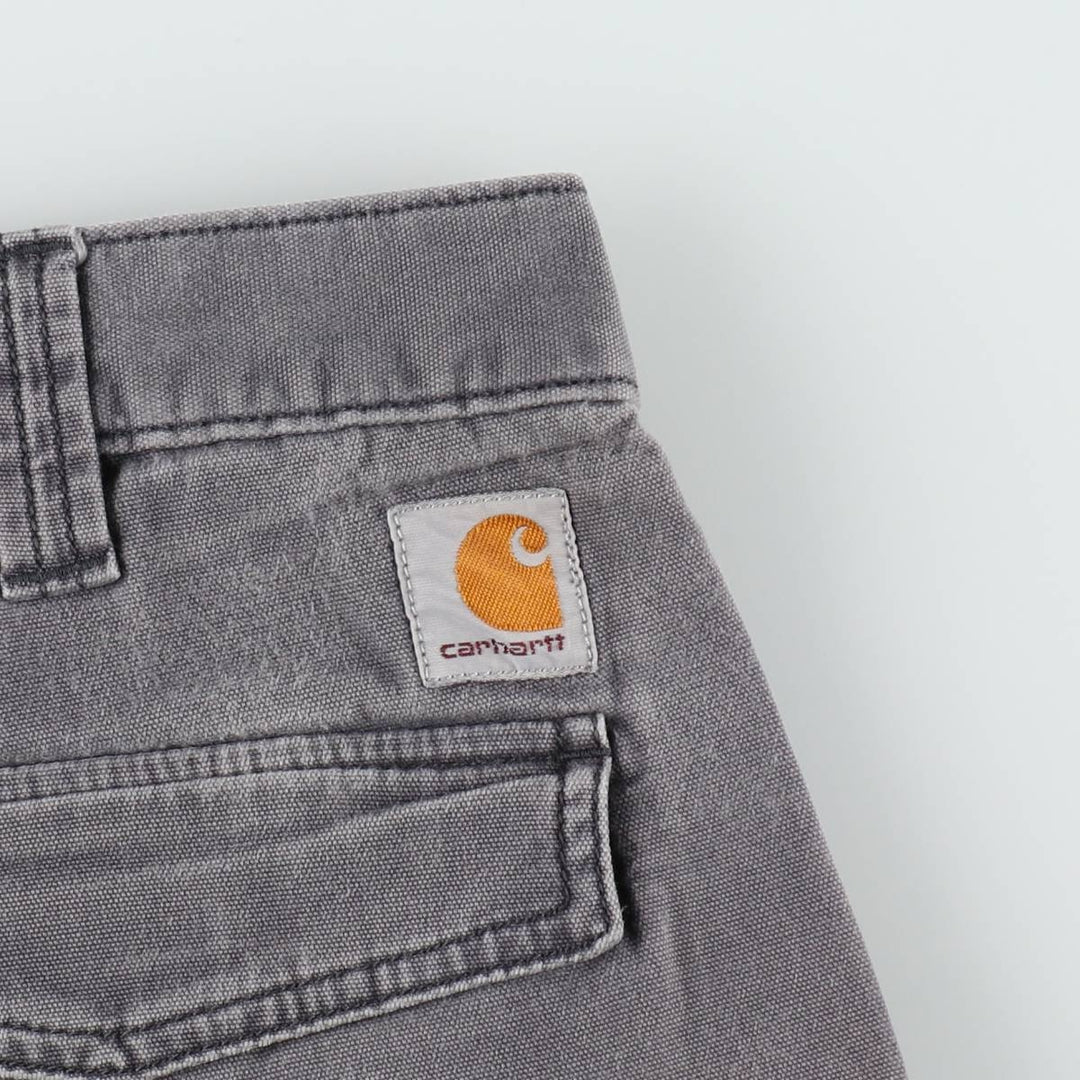 Carhartt Relaxed Fit Duck Work Pants Cargo Pants Men's W34 (approx.) cotton Charcoal Vintage Second Hand