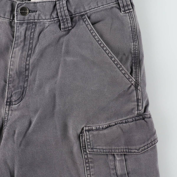 Carhartt Relaxed Fit Duck Work Pants Cargo Pants Men's W34 (approx.) cotton Charcoal Vintage Second Hand