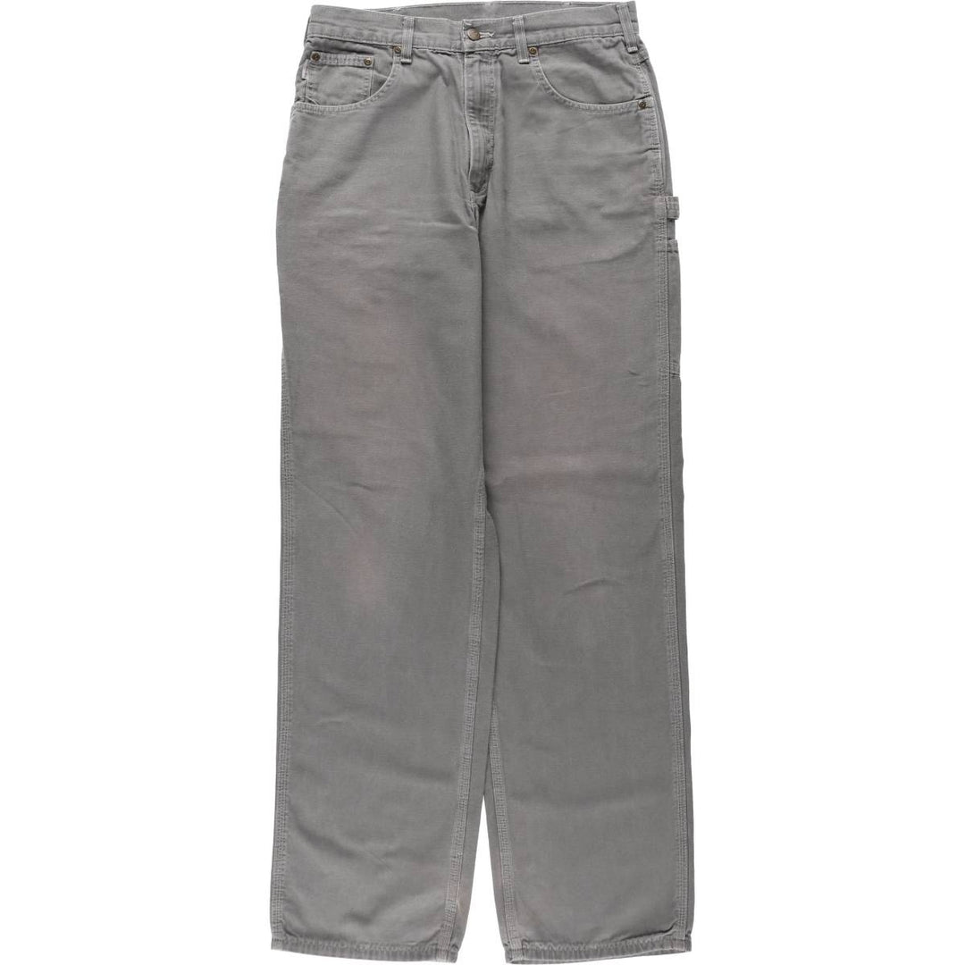 Carhartt Loose Fit Duck Painter Pants, Men's, W33 equivalent cotton Charcoal Vintage Second Hand