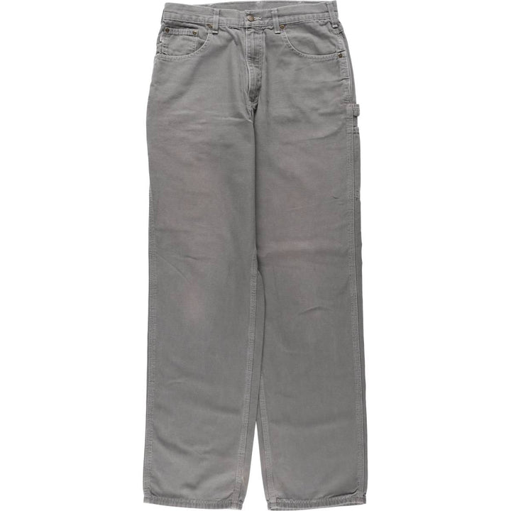 Carhartt Loose Fit Duck Painter Pants, Men's, W33 equivalent cotton Charcoal Vintage Second Hand