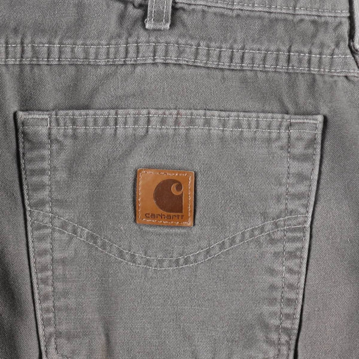 Carhartt Loose Fit Duck Painter Pants, Men's, W33 equivalent cotton Charcoal Vintage Second Hand