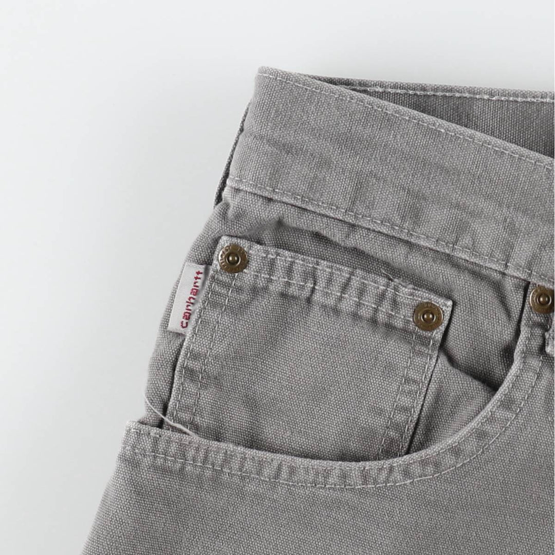 Carhartt Loose Fit Duck Painter Pants, Men's, W33 equivalent cotton Charcoal Vintage Second Hand
