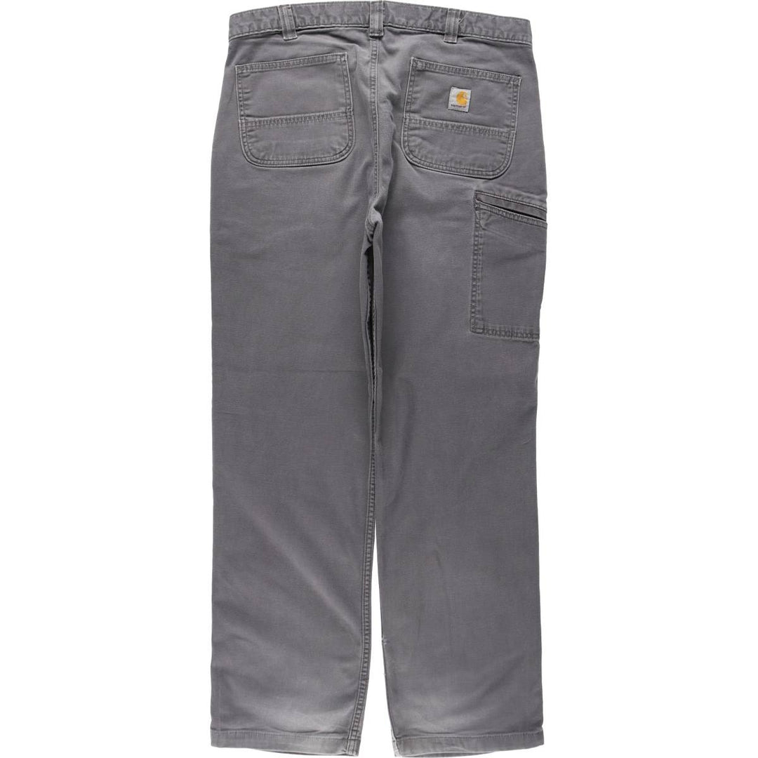 Carhartt Relaxed Fit Duck Work Pants, Men's, W36 equivalent cotton Charcoal Vintage Second Hand