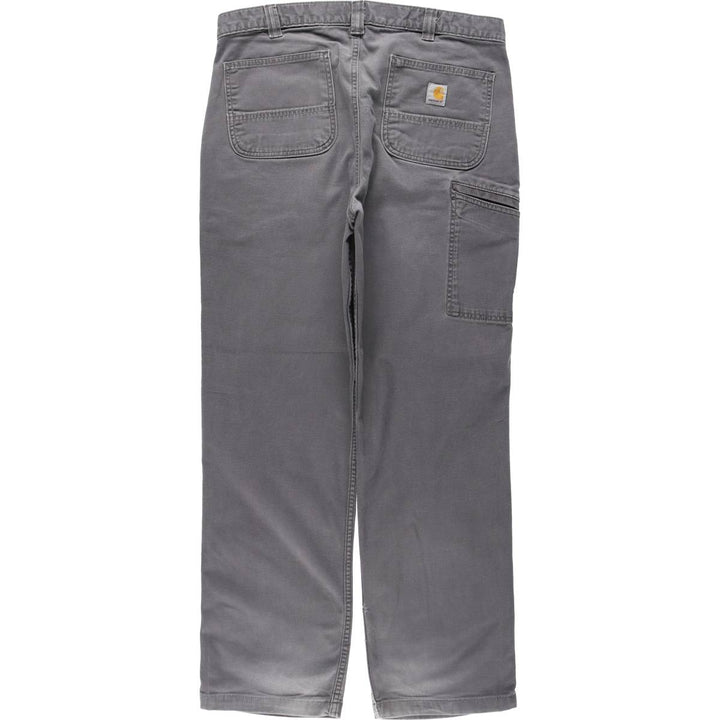 Carhartt Relaxed Fit Duck Work Pants, Men's, W36 equivalent cotton Charcoal Vintage Second Hand