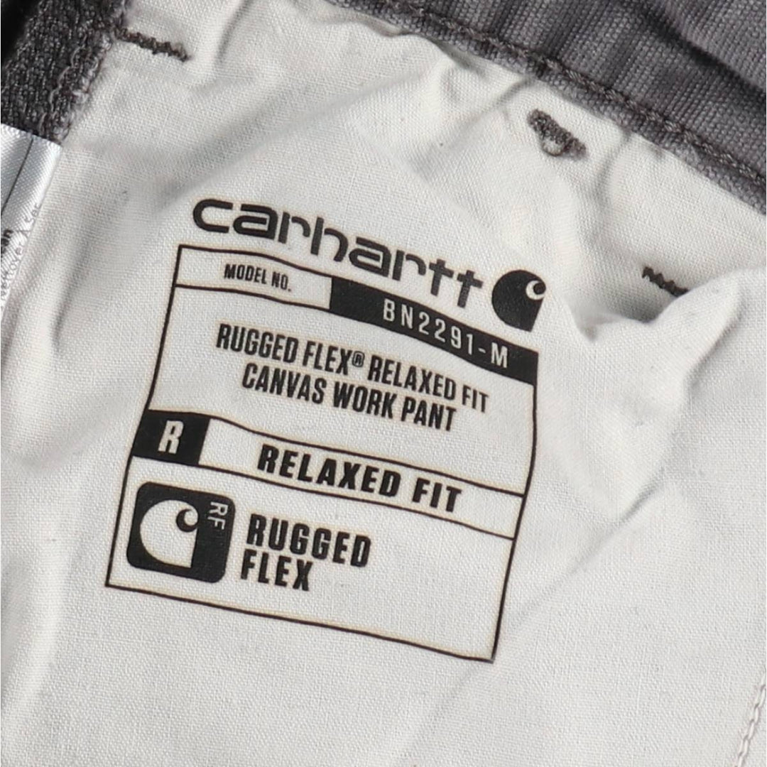 Carhartt Relaxed Fit Duck Work Pants, Men's, W36 equivalent cotton Charcoal Vintage Second Hand