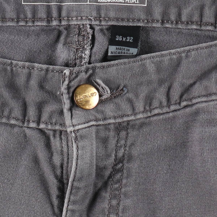 Carhartt Relaxed Fit Duck Work Pants, Men's, W36 equivalent cotton Charcoal Vintage Second Hand