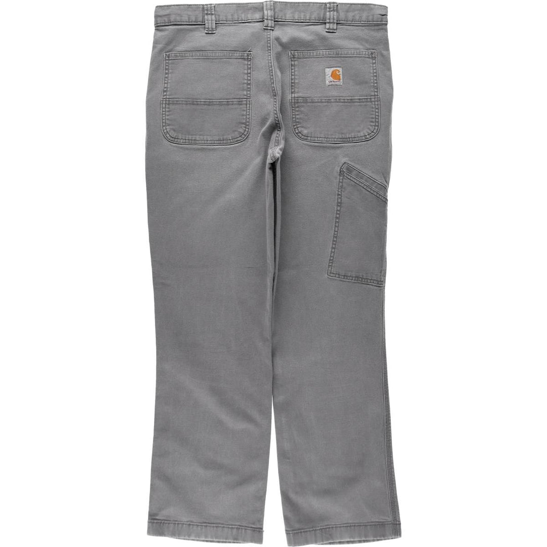 Carhartt Relaxed Fit Duck Work Pants, Men's, W34 equivalent cotton Charcoal Vintage Second Hand
