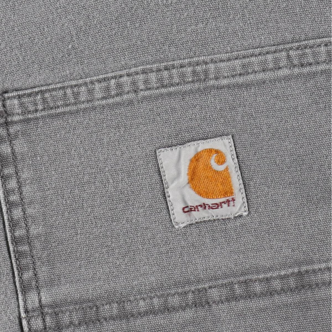 Carhartt Relaxed Fit Duck Work Pants, Men's, W34 equivalent cotton Charcoal Vintage Second Hand