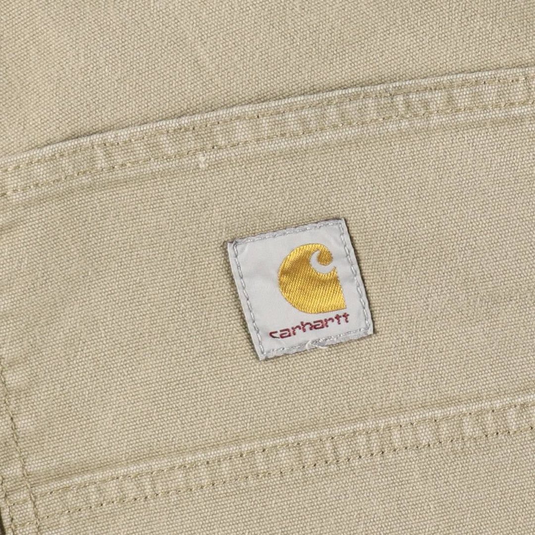 Carhartt Relaxed Fit Duck Work Pants, Men's, W37 equivalent cotton Beige type Vintage Second Hand