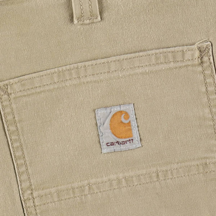 Carhartt Relaxed Fit Duck Work Pants, Men's, W36 equivalent cotton Beige type Vintage Second Hand