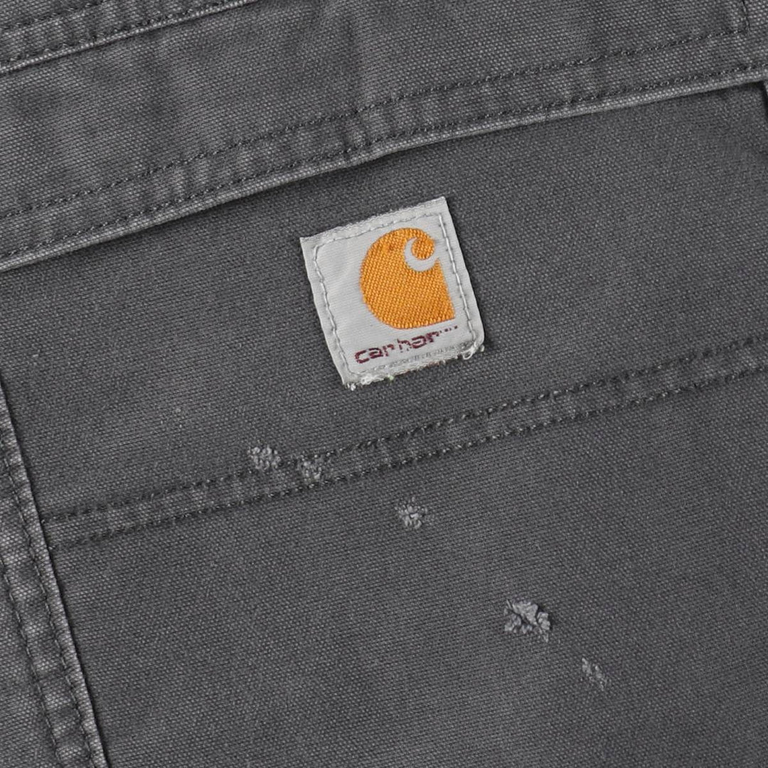Carhartt Relaxed Fit Duck Work Pants, Men's W39 (approx.) cotton Charcoal Vintage Second Hand