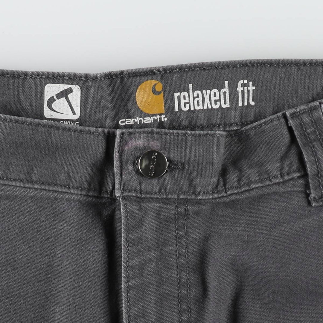 Carhartt Relaxed Fit Duck Work Pants, Men's W39 (approx.) cotton Charcoal Vintage Second Hand