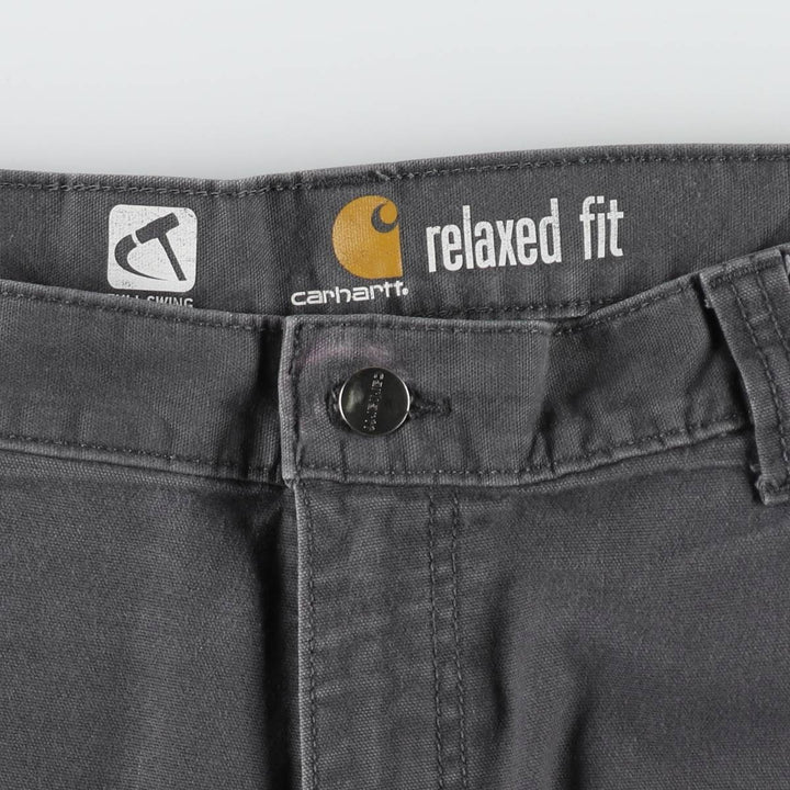Carhartt Relaxed Fit Duck Work Pants, Men's W39 (approx.) cotton Charcoal Vintage Second Hand