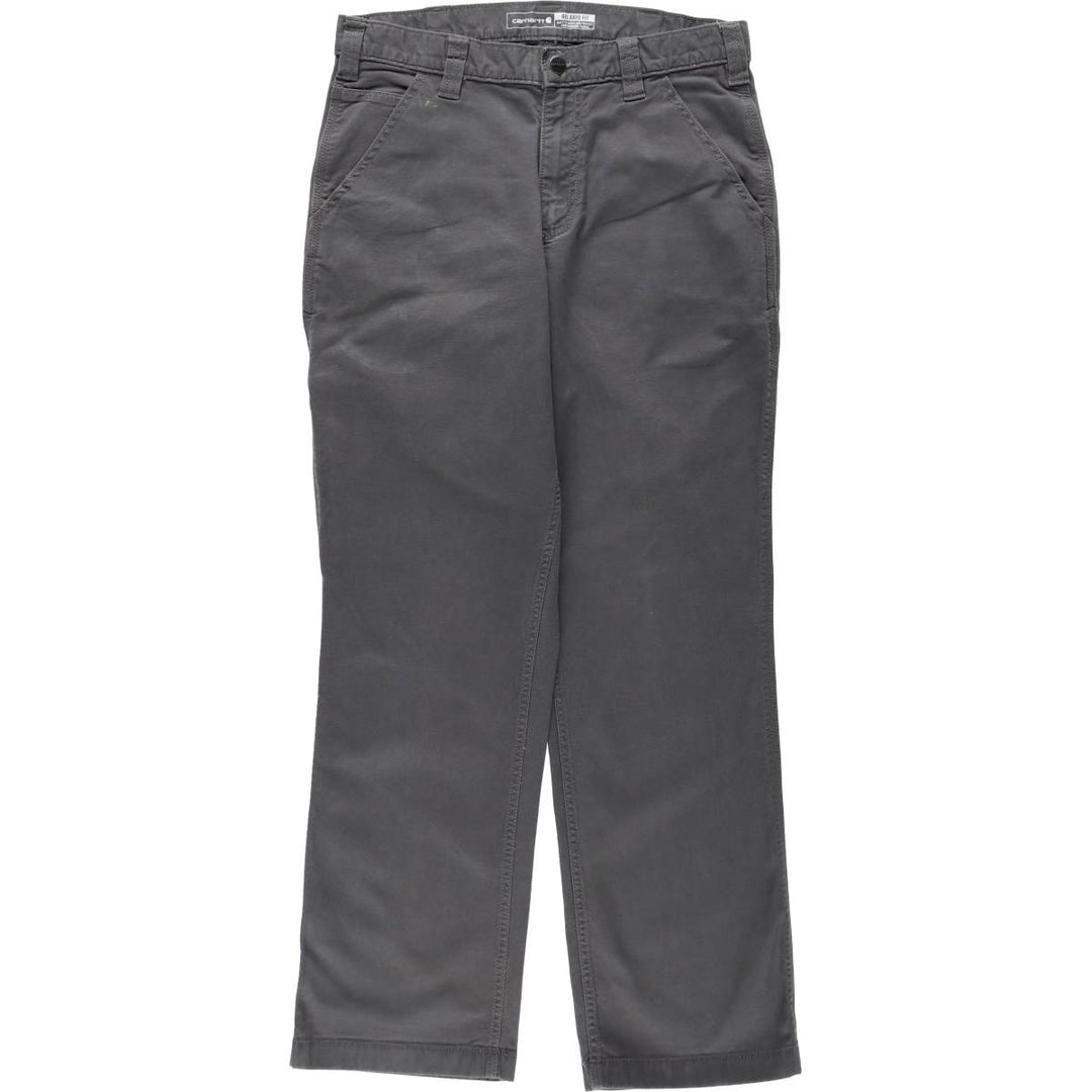 Carhartt Relaxed Fit Duck Work Pants, Men's W32 (approx.) cotton Charcoal Vintage Second Hand