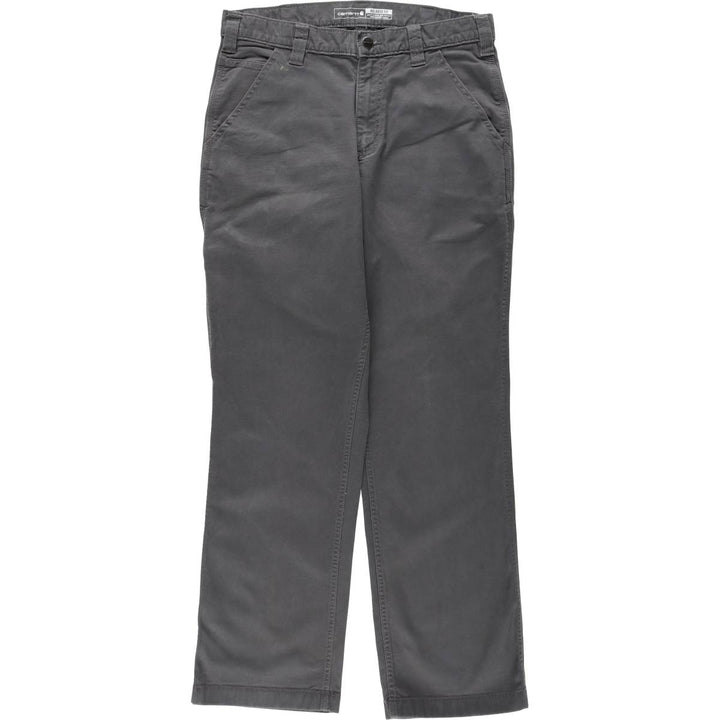 Carhartt Relaxed Fit Duck Work Pants, Men's W32 (approx.) cotton Charcoal Vintage Second Hand