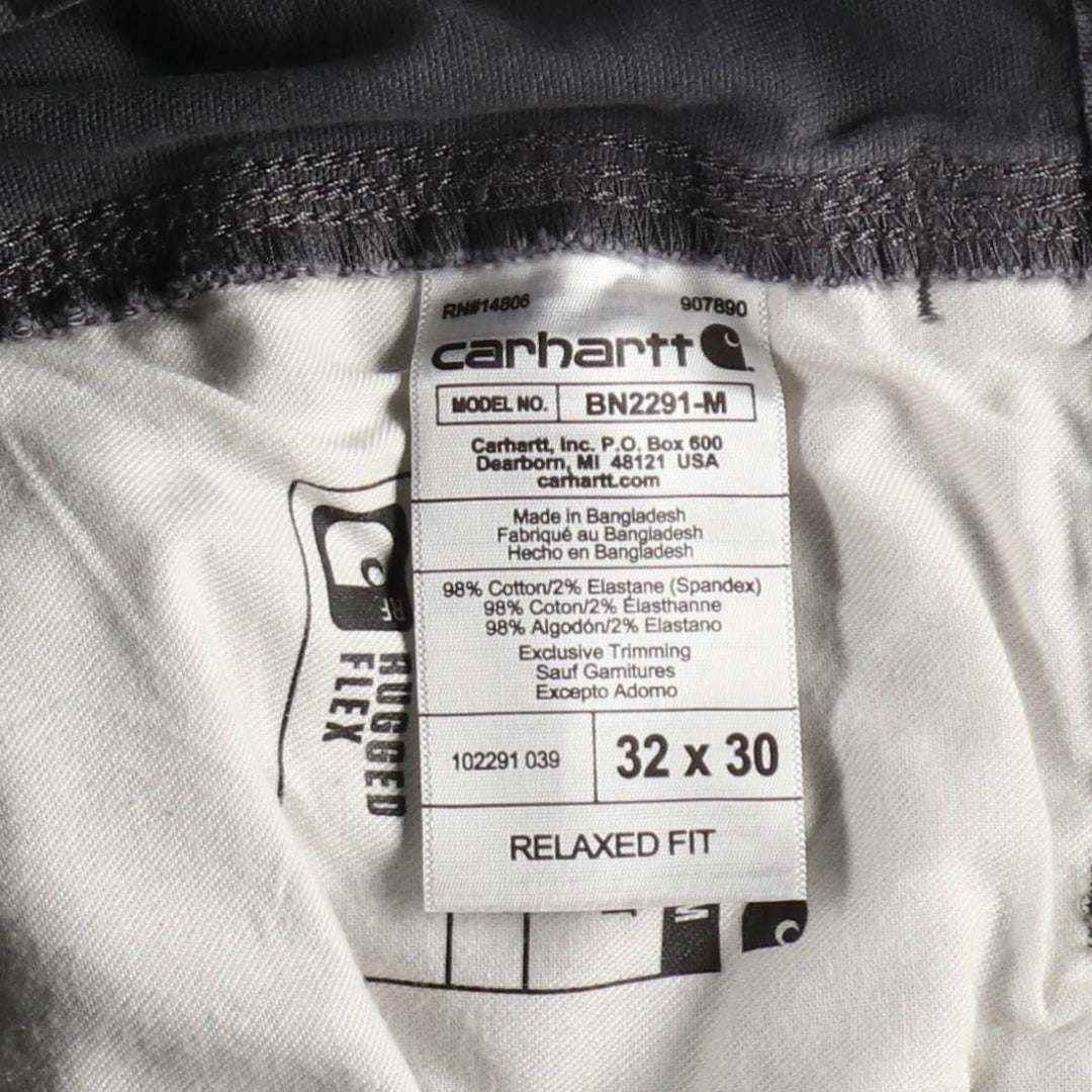 Carhartt Relaxed Fit Duck Work Pants, Men's W32 (approx.) cotton Charcoal Vintage Second Hand