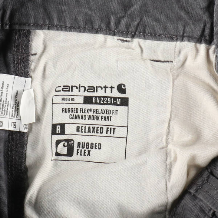 Carhartt Relaxed Fit Duck Work Pants, Men's W32 (approx.) cotton Charcoal Vintage Second Hand
