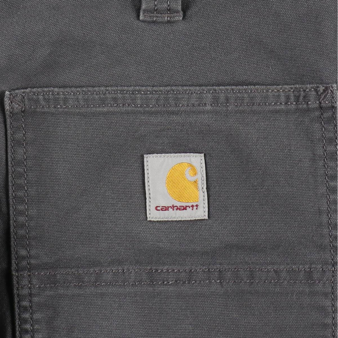 Carhartt Relaxed Fit Duck Work Pants, Men's W32 (approx.) cotton Charcoal Vintage Second Hand