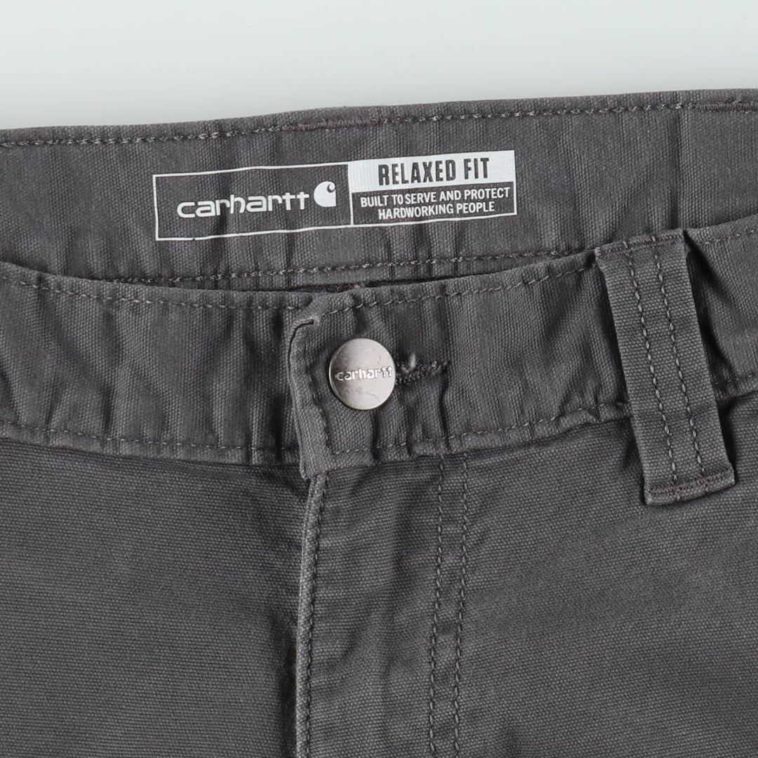 Carhartt Relaxed Fit Duck Work Pants, Men's W32 (approx.) cotton Charcoal Vintage Second Hand