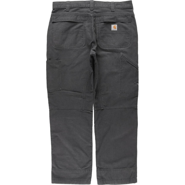 Carhartt Relaxed Fit Duck Work Pants, Men's, W36 equivalent cotton Charcoal Vintage Second Hand