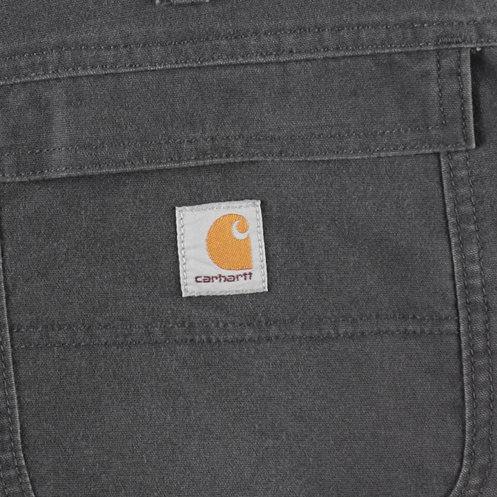 Carhartt Relaxed Fit Duck Work Pants, Men's, W36 equivalent cotton Charcoal Vintage Second Hand