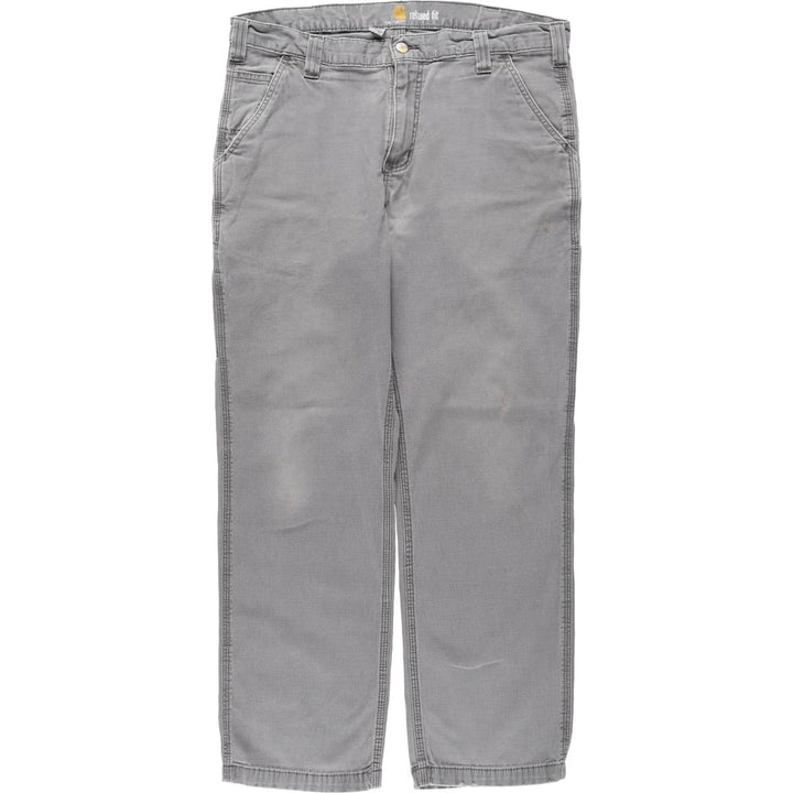 Carhartt Relaxed Fit Duck Work Pants, Men's, W37 equivalent cotton gray type Vintage Second Hand