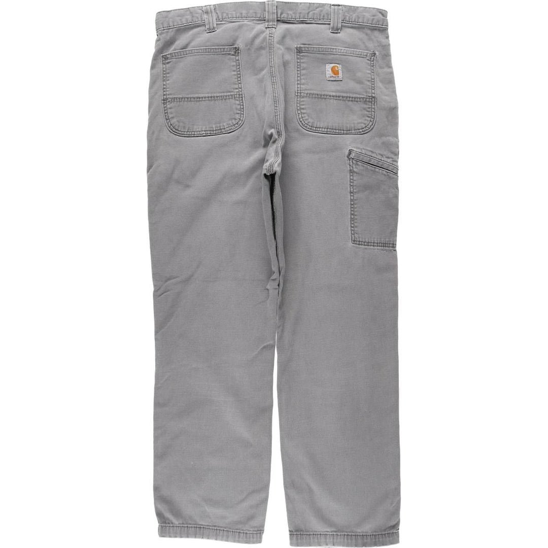 Carhartt Relaxed Fit Duck Work Pants, Men's, W37 equivalent cotton gray type Vintage Second Hand