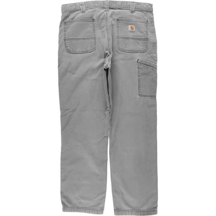 Carhartt Relaxed Fit Duck Work Pants, Men's, W37 equivalent cotton gray type Vintage Second Hand
