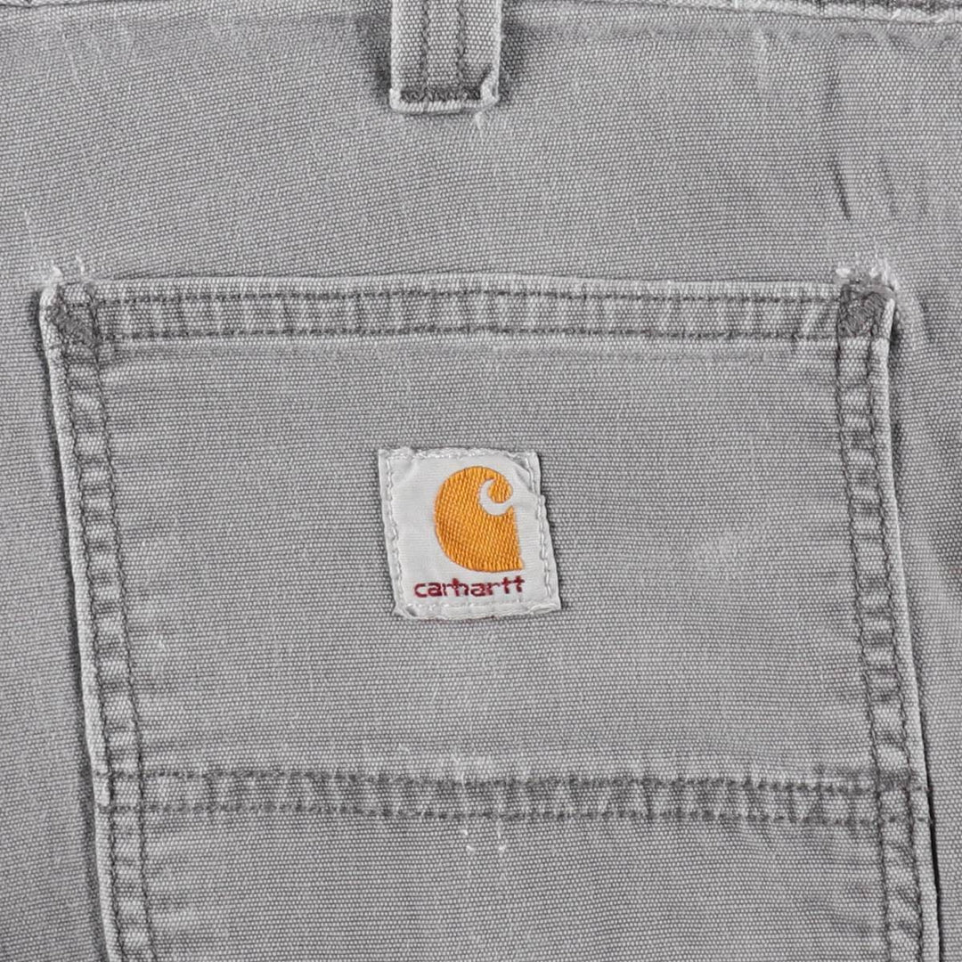 Carhartt Relaxed Fit Duck Work Pants, Men's, W37 equivalent cotton gray type Vintage Second Hand