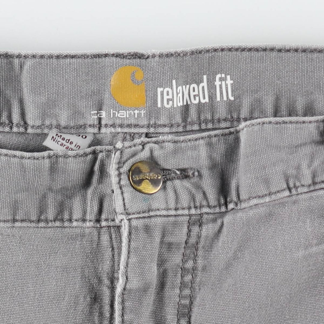 Carhartt Relaxed Fit Duck Work Pants, Men's, W37 equivalent cotton gray type Vintage Second Hand