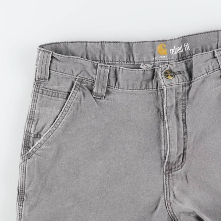 Carhartt Relaxed Fit Duck Work Pants, Men's, W37 equivalent cotton gray type Vintage Second Hand