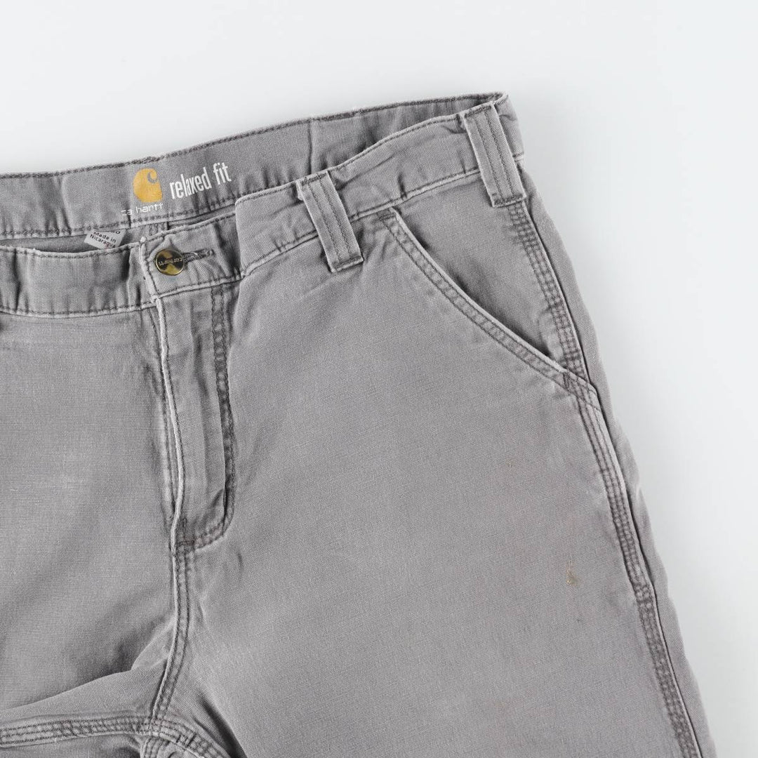 Carhartt Relaxed Fit Duck Work Pants, Men's, W37 equivalent cotton gray type Vintage Second Hand