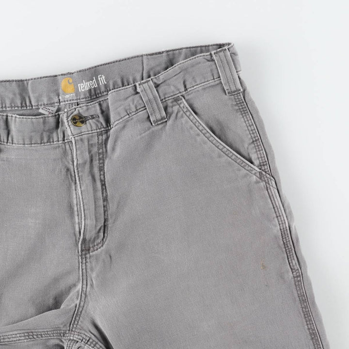 Carhartt Relaxed Fit Duck Work Pants, Men's, W37 equivalent cotton gray type Vintage Second Hand