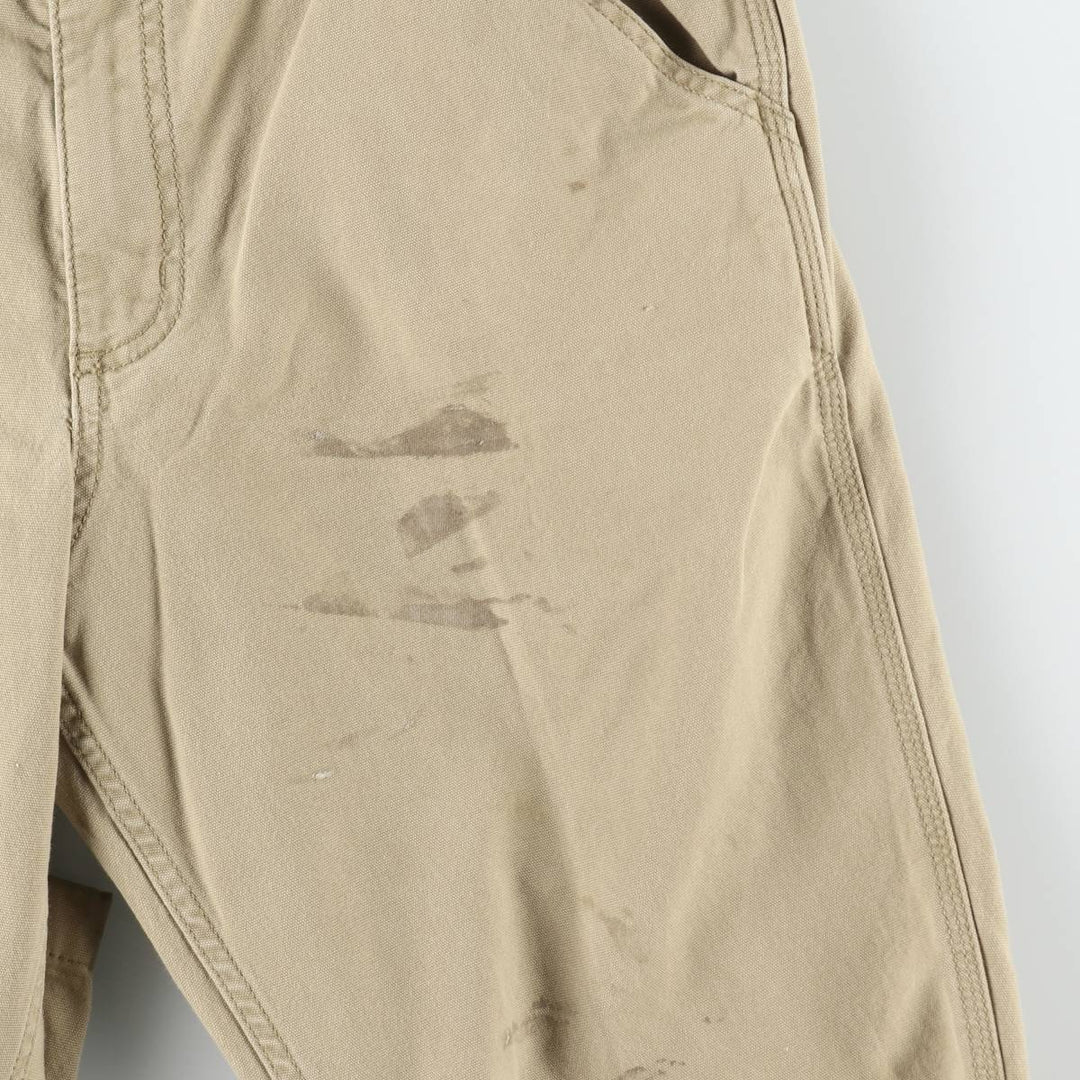 Carhartt Relaxed Fit Duck Work Pants, Men's, W34 equivalent cotton Khaki type beige Vintage Second Hand