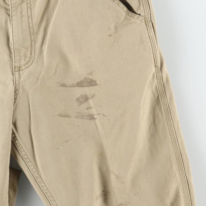 Carhartt Relaxed Fit Duck Work Pants, Men's, W34 equivalent cotton Khaki type beige Vintage Second Hand
