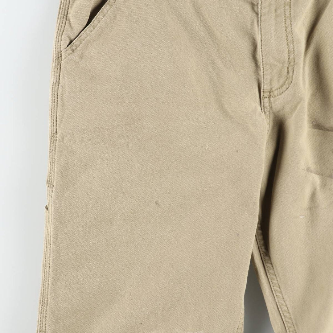 Carhartt Relaxed Fit Duck Work Pants, Men's, W34 equivalent cotton Khaki type beige Vintage Second Hand