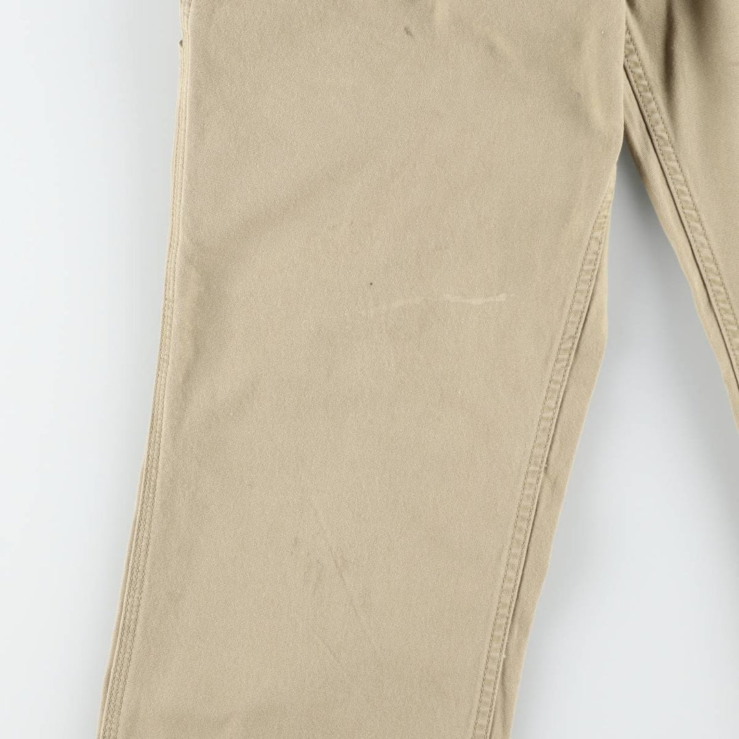 Carhartt Relaxed Fit Duck Work Pants, Men's, W34 equivalent cotton Khaki type beige Vintage Second Hand