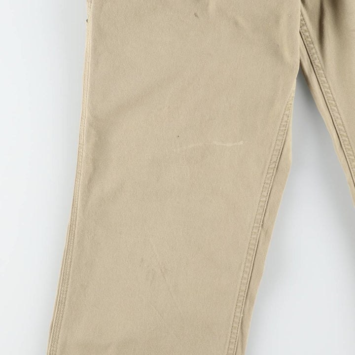 Carhartt Relaxed Fit Duck Work Pants, Men's, W34 equivalent cotton Khaki type beige Vintage Second Hand